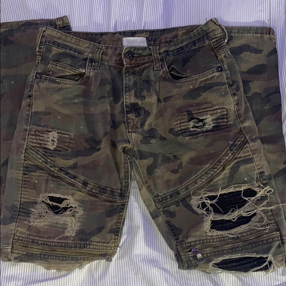 CAMOUFLAGE Smokey rise jeans